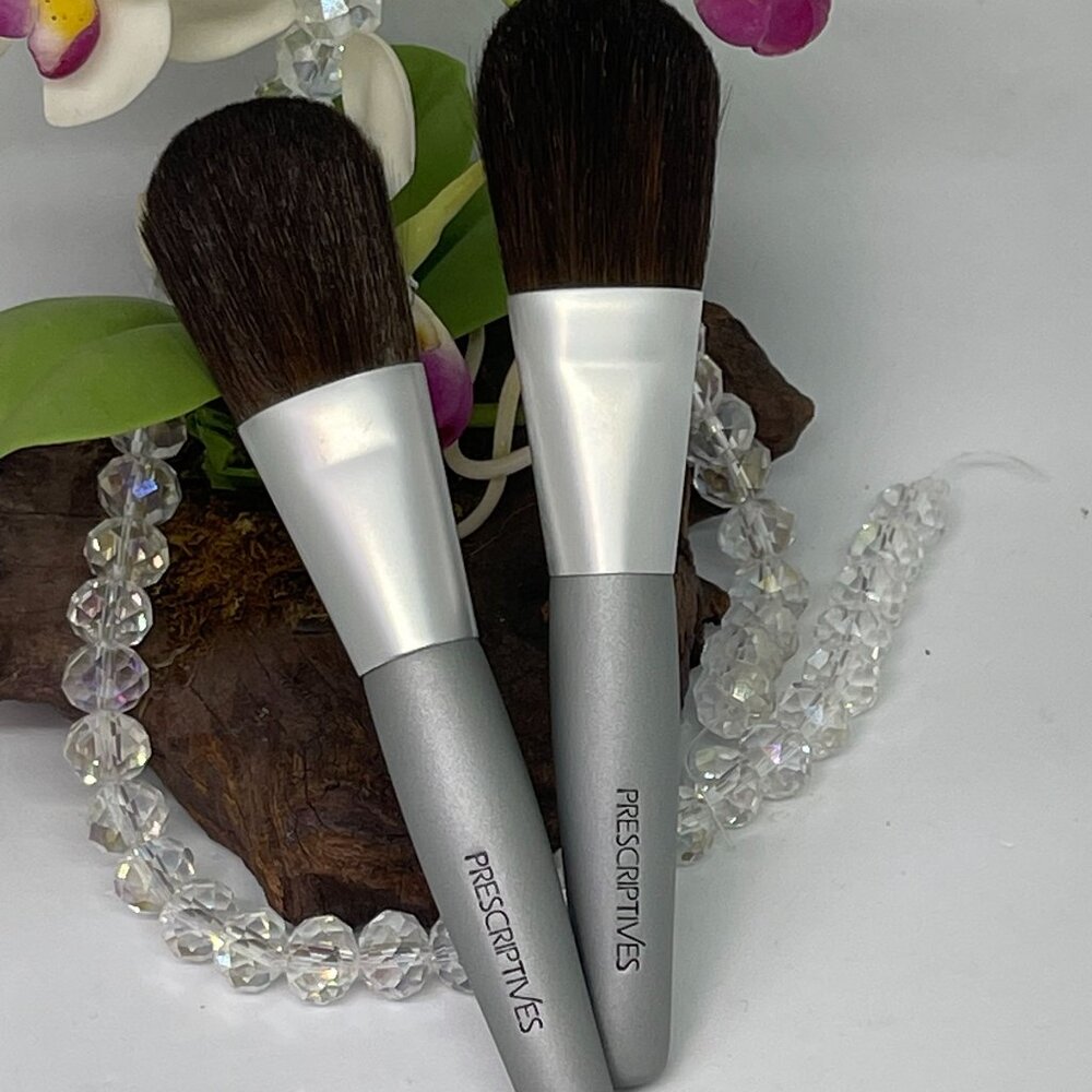 2x Prescriptives Portable Blush Brush - 4 1/2" Long - New
